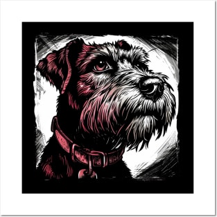 Retro Art Airedale Terrier Dog Lover Posters and Art